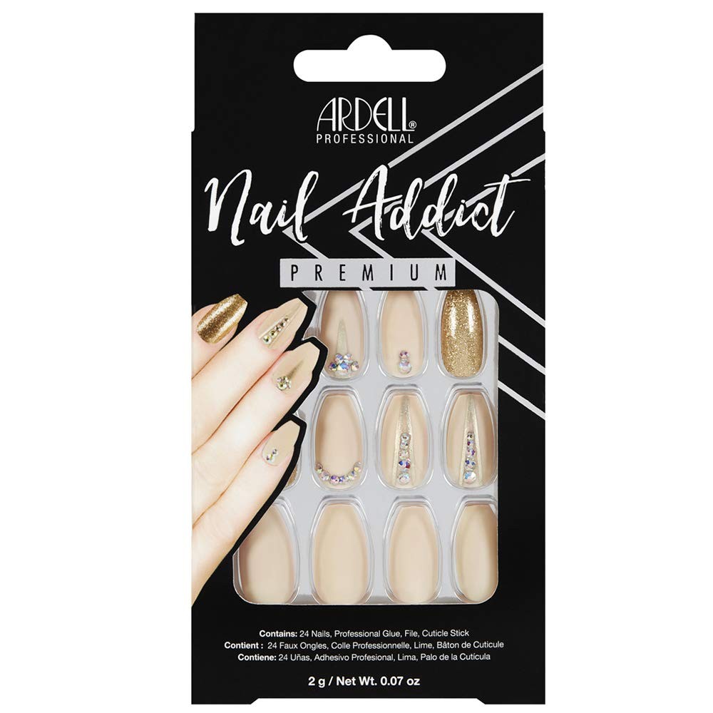 ARDELL NAIL ADDICT NUDE JEWELED - 75892