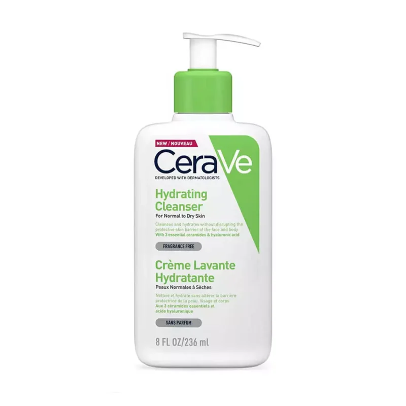 Pakiranje od 236 ml CeraVe hidratantne emulzije za čišćenje kože.