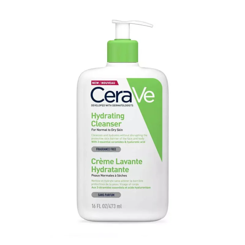 Pakiranje od 473 ml CeraVe hidratantne emulzije za čišćenje kože.
