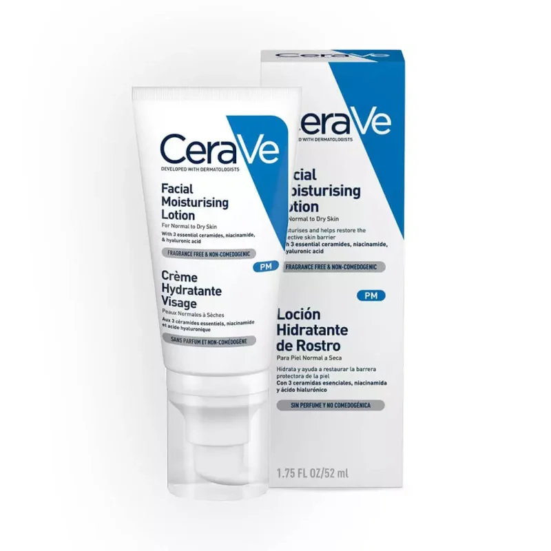 Pakiranje od 52 ml CeraVe hidratantne njege lica.
