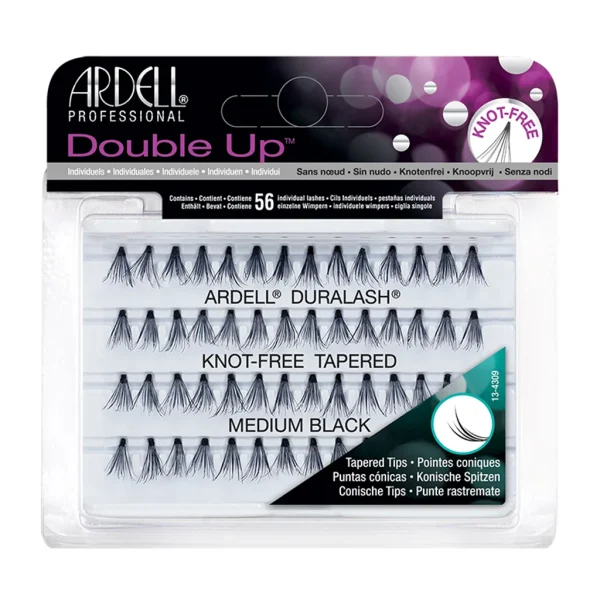 Ardell pojedinačne umjetne trepavice Double Up Knot Free Tapered Medium
