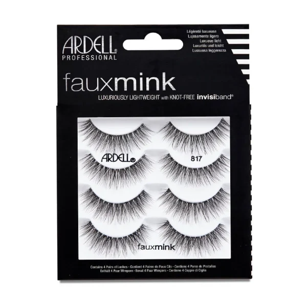 Ardell umjetne trepavice Fauxmink Lashes 817 Multipack