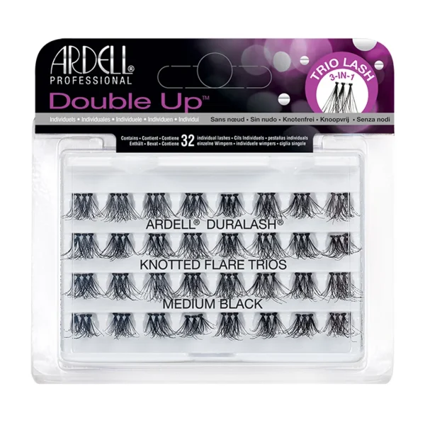 Ardell pojedinačne umjetne trepavice Double Up Knotted Flare Trios Medium