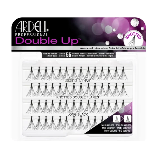 Ardell pojedinačne umjetne trepavice Double Up Knotted Double Flares Long