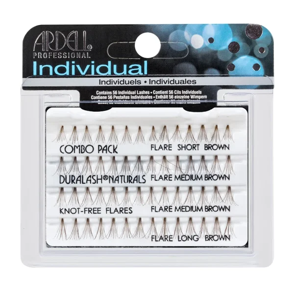 Ardell pojedinačne trepavice Individual Knot-Free Flare Combo Pack Brown