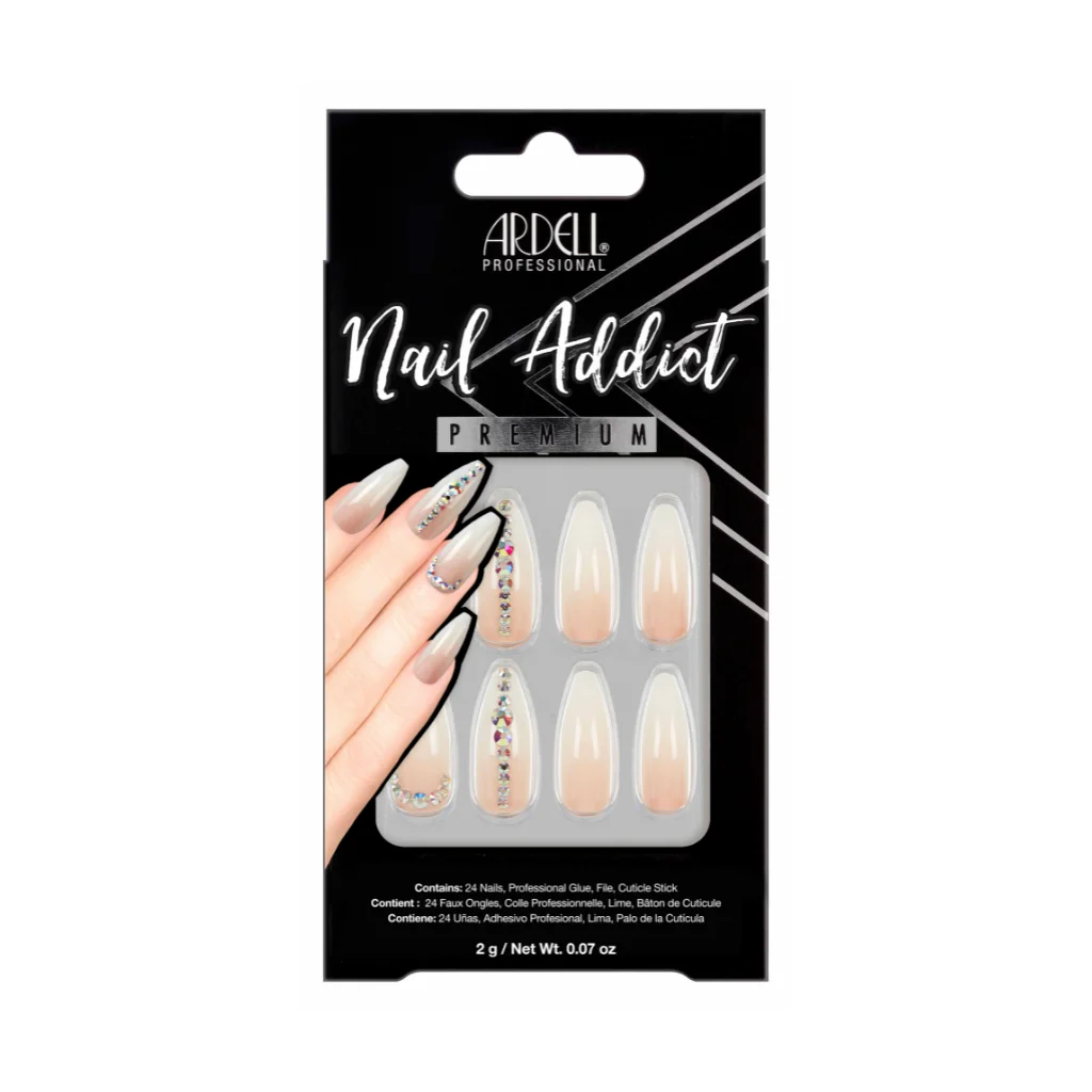 Nail Addict Premium 6 Ardell umjetni nokti Nail Addict Premium Nude Light Crystals
