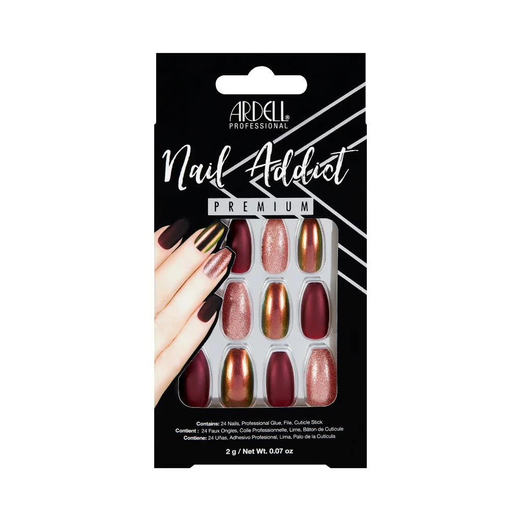 Nail Addict Premium 8 Ardell umjetni nokti Nail Addict Premium Red Cateye