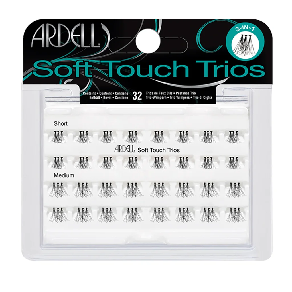 Soft Touch Knotted Flare Trios 2 Ardell pojedinačne umjetne trepavice Soft Touch Knotted Flare Trios Combo Pack