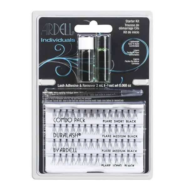 Ardell Starter Kit pojedinačnih trepavica Individuals Knotted Flare Combo Pack