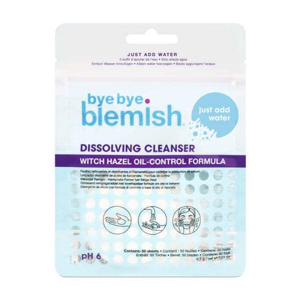 Pakiranje proizvoda Bye Bye Blemish Dissolving Cleanser sheets od 950 listića