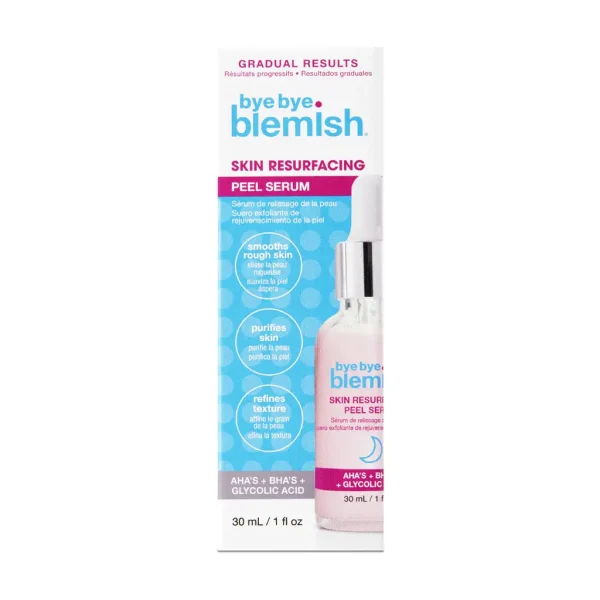 Pakiranje proizvoda Bye Bye Blemish serum za regeneraciju kože s AHA + BHA kiselinama i glikolnom kiselinom od 30ml