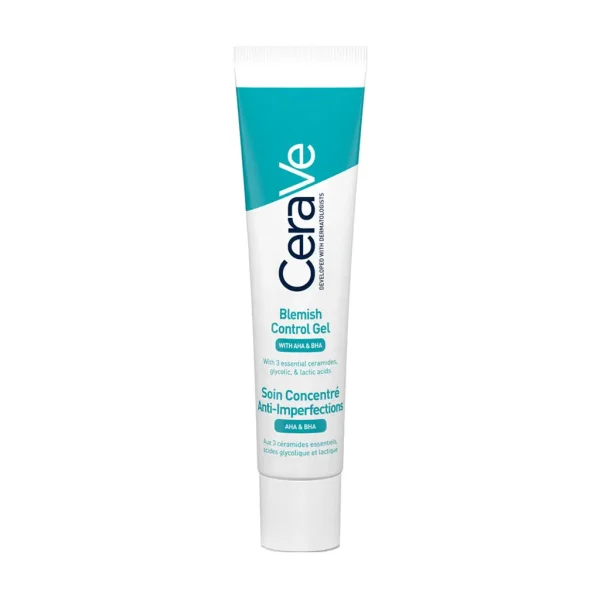 Pakiranje proizvoda Cerave gel protiv nepravilnosti na koži AHA BHA od 40ml