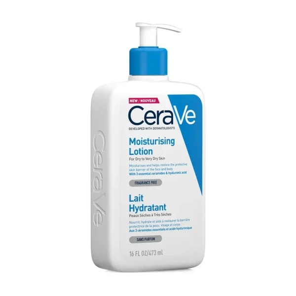 Pakiranje proizvoda Cerave hidratantni losion za suhu do vrlo suhu kožu od 473ml