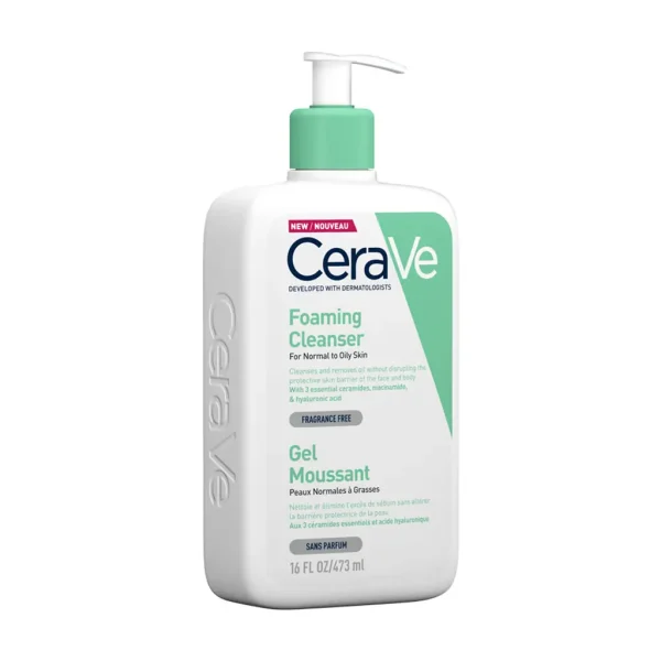 Pakiranje proizvoda Cerave Pjenušavi gel za čišćenje kože lica i i tijela od 473ml