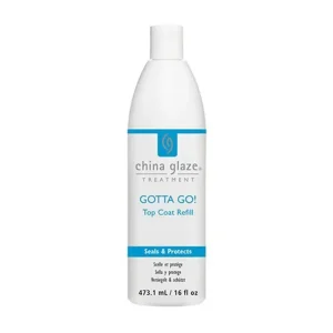 Pakiranje proizvoda China Glaze završni sjaj air dry Top Coat Refill od 480ml