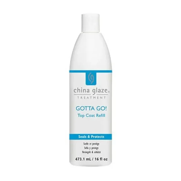 Pakiranje proizvoda China Glaze završni sjaj air dry Top Coat Refill od 480ml