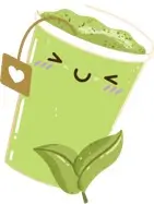 ilustrirana slika matcha tea