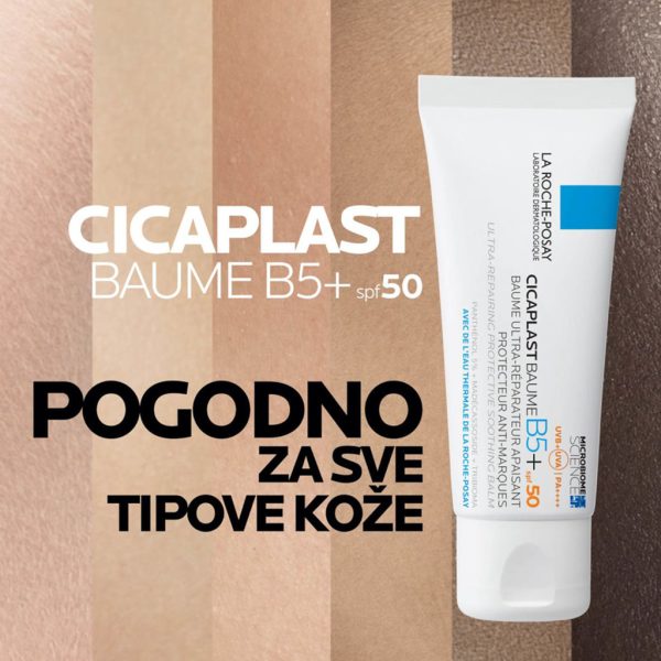 BalzamCicaplast B5+ SPF50 za sve tipove kože.