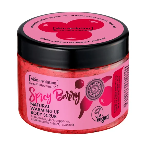 Pakiranje proizvoda natura siberica skin evolution piling za tijelo spicy berries 300ml