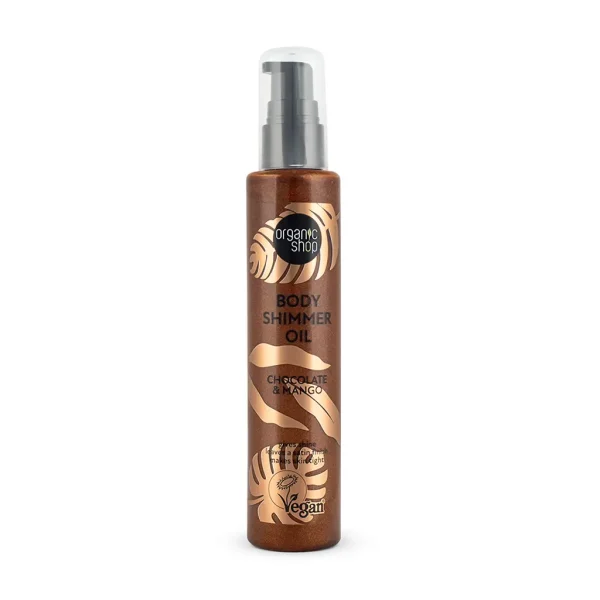 Pakiranje proizvoda Organic shop shimmer ulje za tijelo od čokolade i manga od 100ml