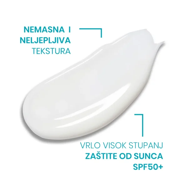 Nemasna i neljepljiva struktura anthelios mlijeka za visoku zaštitu od UVAa i UVB zračenja.