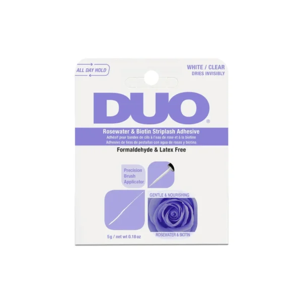 Duo Rosewater & Biotin Striplash Adhesive Clear 62196