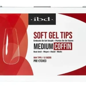 TIPSE ZA NOKTE IBD SOFT GEL TIPS medium coffin